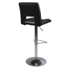 Барный стул SYLVIA 41,5x52xH115см, сиденье и спинка  кожзаменитель, цвет  чёрный, ножка  хромированная