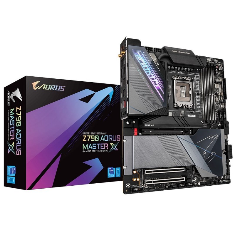 GIGABYTE Z790 AORUS MASTER X Motherboard- Supports Intel 13th Gen CPUs, 20+1+2 phases VRM, up to 8266MHz DDR5 (OC), 1x