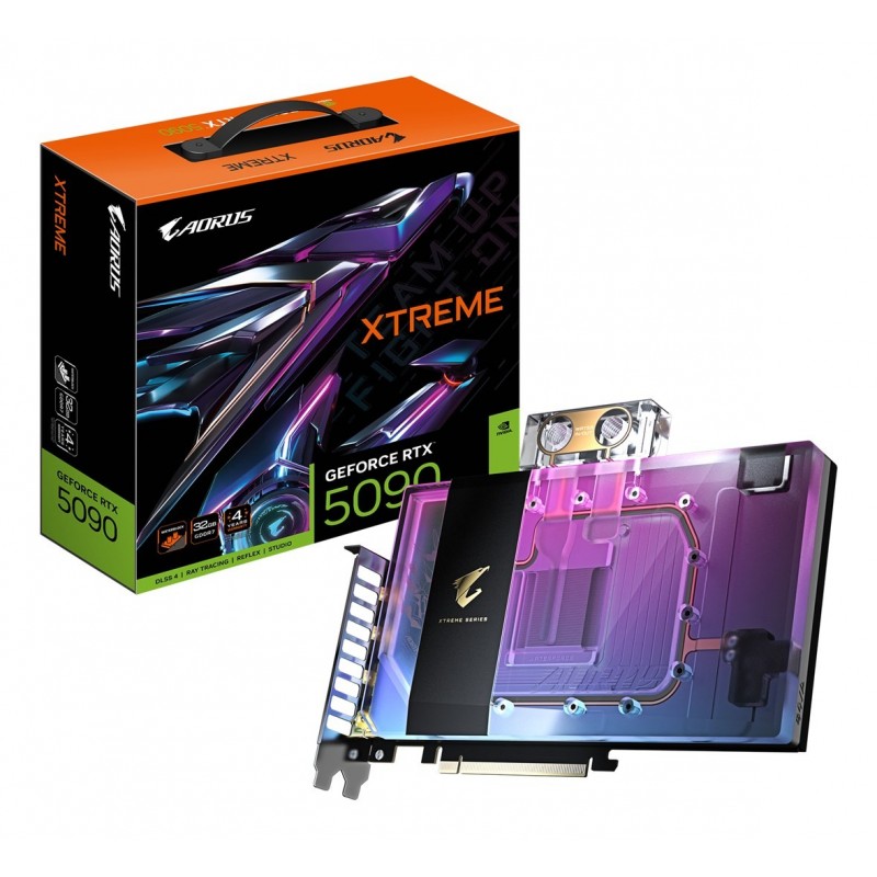 Karta graficzna Gigabyte GeForce RTX 5090 AORUS XTREME WATERFORCE WB 32GB