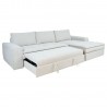 Corner sofa bed KAJA RC, beige