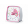 Timer with Alarm and Light White and Pink Knob with Unicorn