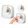 Timer With Alarm And Light White Rainbow Knob