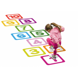 Floor Stickers Numbers 1-10 Educational For Hopscotch