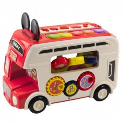 Interactive Educational Bus Sorter Lights Sounds Red