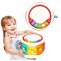 Large Interactive Educational Drum For Toddlers Colorful