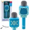 Wireless Bluetooth Microphone Karaoke Recording Voice Changer Blue