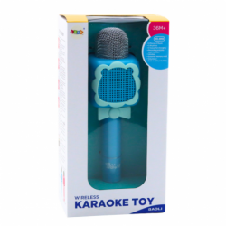 Wireless Bluetooth Microphone Karaoke Recording Voice Changer Blue