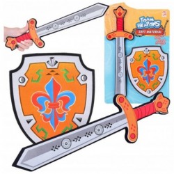 Knight Set Shield Sword Foam Emblem Lily 2pcs