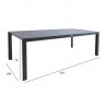 Laud TOMSON 216x100xH73cm, tumehall
