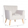 Armchair MOVIE light grey