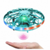 RC Hand Controlled UFO Drone LED Lights Turquoise
