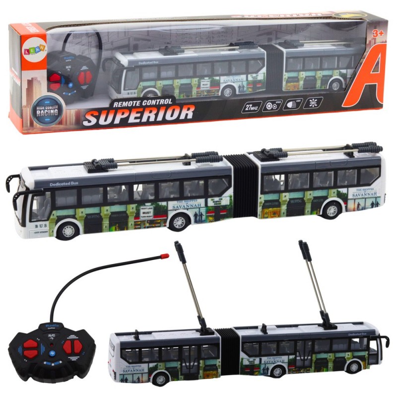 Remote Controlled City Trolleybus RC Lights Public Transport