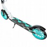 LED Scooter Raven Galaxia White/Mint 200mm with bell, bottle holder