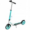 LED Scooter Raven Galaxia White/Mint 200mm with bell, bottle holder