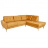 Corner sofa HEIVI RC, yellow velvet