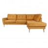 Corner sofa HEIVI RC, yellow velvet