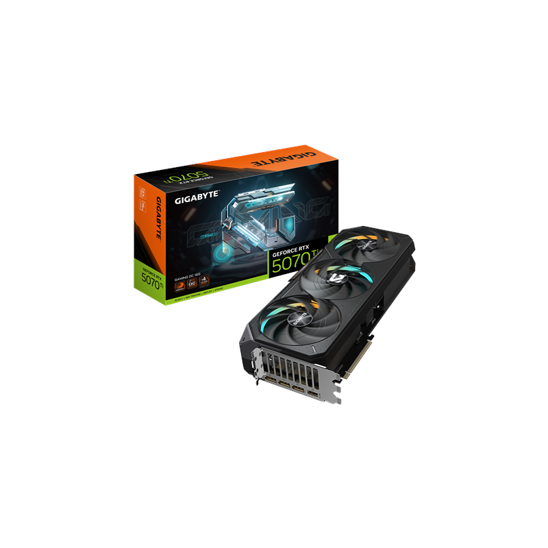 Gigabyte GeForce RTX 5070 Ti GAMING OC 16G NVIDIA 16 GB GeForce RTX 5070 Ti HDMI ports quantity 1 PCI-E 5.0