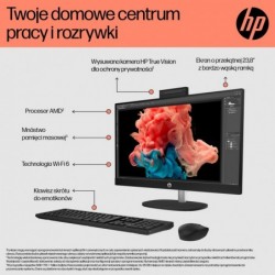 HP AiO 24-cr0312nw Ryzen 5 7520 23.8" FHD IPS 250nits AG 16GB DDR5 SSD512 Radeon 610M Cam720p kB+Mouse Win11 Shell