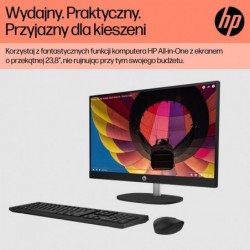 HP AiO 24-cr0312nw Ryzen 5 7520 23.8" FHD IPS 250nits AG 16GB DDR5 SSD512 Radeon 610M Cam720p kB+Mouse Win11 Shell