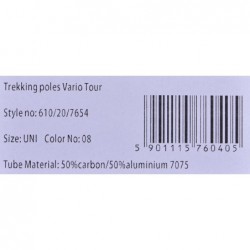 VIKING VARIO TOUR SKITOURING POLES BLACK/GREY