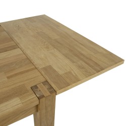 Удлинение для стола CHICAGO 45x90cм, дерево  шпон дуба, цвет  натуральный, обработка  промасленный