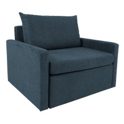 Armchair bed COLOGNE dark blue