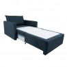 Armchair bed COLOGNE dark blue