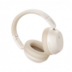 Baseus Bass 35 Max Headphones Wired & Wireless Head-band Music USB Type-C Bluetooth Beige