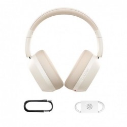 Baseus Bass 35 Max Headphones Wired & Wireless Head-band Music USB Type-C Bluetooth Beige