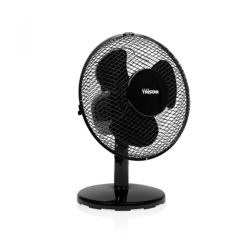 Tristar Desk fan VE-5722 Desk fan Black Diameter 23 cm Number of speeds 2 Oscillation 30 W No
