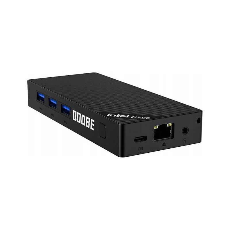 Mini PC Qoobe SUC N100/16GB/SSD 512GB/Win 11 Pro czarny