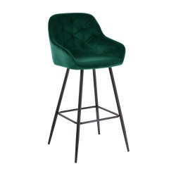 Барный стул BRITA, зеленый бархат