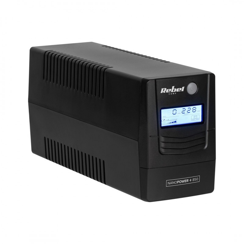 Rebel Nanopower Plus 850 UPS Off-line Sinusoida| 850VA 480W  LCD USB