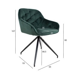 Chair BRIT dark green
