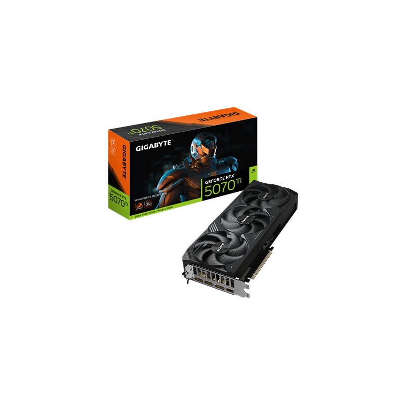 Gigabyte GeForce RTX 5070 Ti WINDFORCE OC SFF 16G NVIDIA 16 GB GeForce RTX 5070 Ti HDMI ports quantity 1 PCI-E