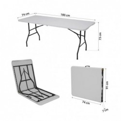 NC1618 TOURIST TABLE WHITE NILS CAMP