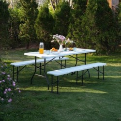 NC1618 TOURIST TABLE WHITE NILS CAMP