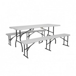 NC1618 TOURIST TABLE WHITE NILS CAMP