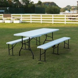 NC1618 TOURIST TABLE WHITE NILS CAMP