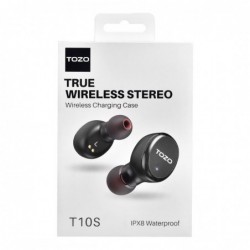 TOZO T10S True Wireless Stereo (TWS) In-Ear USB Type-C Bluetooth Headset Black
