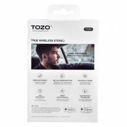 TOZO T10S True Wireless Stereo (TWS) In-Ear USB Type-C Bluetooth Headset Black