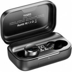 TOZO T12 PRO True Wireless Stereo (TWS) In-Ear USB Type-C Bluetooth Headset Black