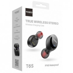 TOZO T6S Headset True Wireless Stereo (TWS) In-ear USB Type-C Bluetooth Black