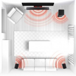 Soundbar JVC TH-E874B 5.1.2 Wireless Sub, Dolby A.