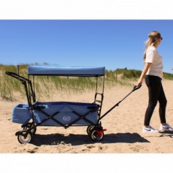 AXI Składany Wózek Plażowy z Dachem Hamulcem i Torbą 80Kg