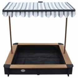 AXI Drewniana Piaskownica z Daszkiem Zamykana z Ławkami