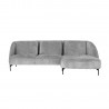 Corner sofa ASHLEY PN light grey