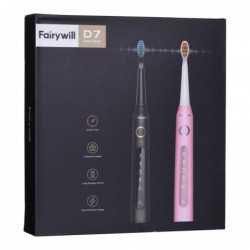 FAIRYWILL SONIC TOOTHBRUSHES 507 PINK AND BLACK