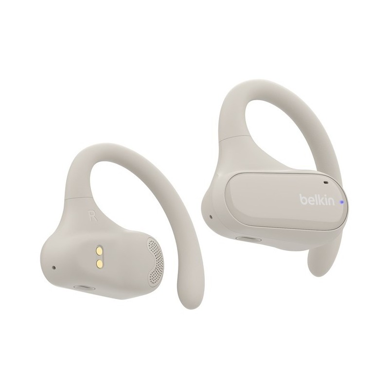 Belkin SoundForm ClearFit Headset True Wireless Stereo (TWS) Ear-hook Calls/Music/Sport/Everyday Bluetooth Sand