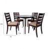 Dining set AMBER table and 4 chairs